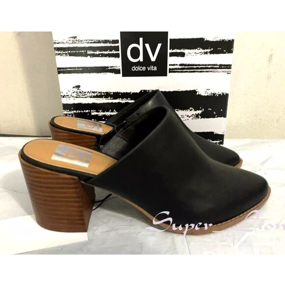 NEW DV by Dolce Vita Women's TYFF Block Heel Mules - Picture 1 of 7